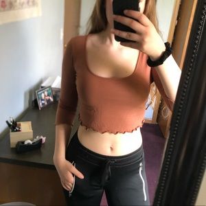 2 for $12! Dark orange/rust colored crop top